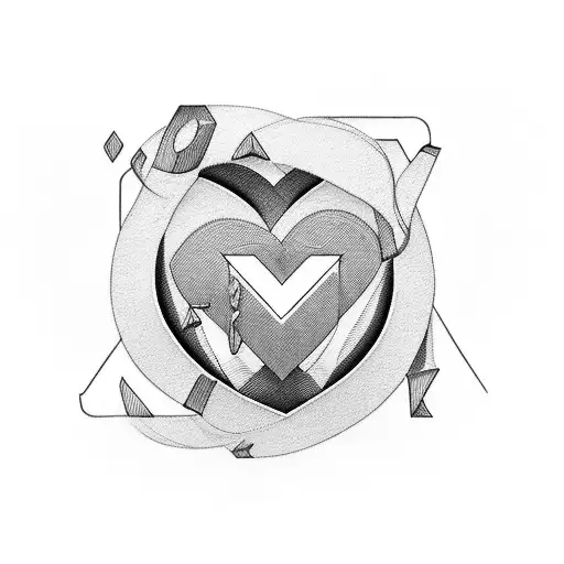 letters I C M, number 27, hearts tattoo design idea