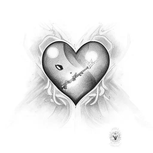 I C M 27 hearts tattoo design idea