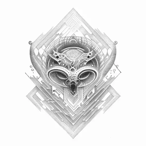 luna, musica electronica, fuego, tlaloc tattoo design idea