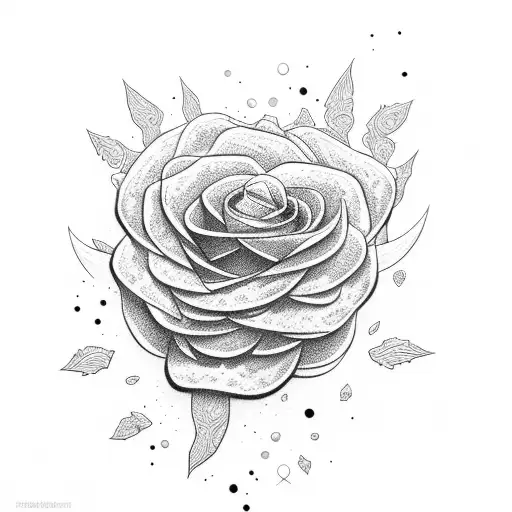 scooby doo flower glitch tattoo design idea