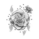 scooby doo flower glitch tattoo design idea