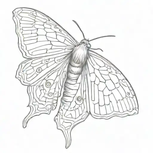 moth  tattoo design idea
