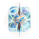 space theme with harry potter, Sirius constalation, Andromeda galaxy, star wars tattoo design idea