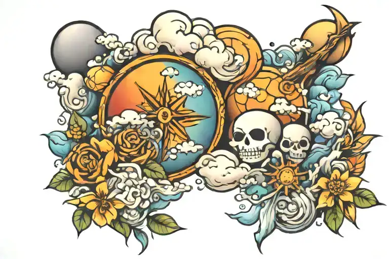 weather tattoo design idea