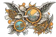 weather tattoo design idea