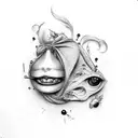 gluttony sexy woman tattoo design idea