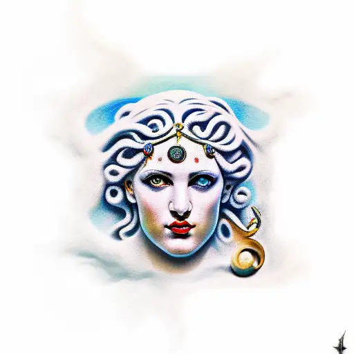 Greek muse  tattoo design idea