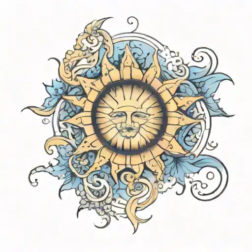 here comes the sun 111  tattoo design idea
