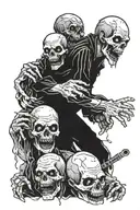 Toxic Zombies: Zombies tattoo design idea