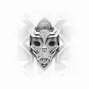 cybersigilism neotraditional tattoo design idea