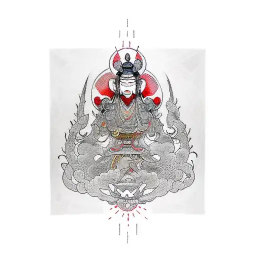 dharma tattoo depicting kindess and selflessness tattoo design idea