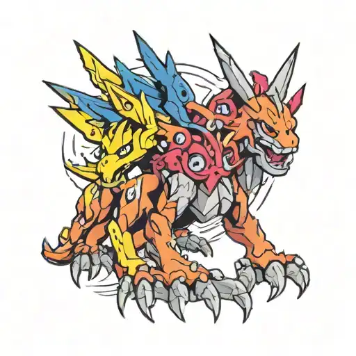 digimon tattoo tattoo design idea