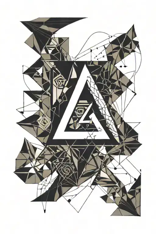 Number 7 graphic tattoo design idea