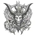 grind design baphomet tattoo design idea