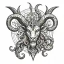 grind design baphomet tattoo design idea