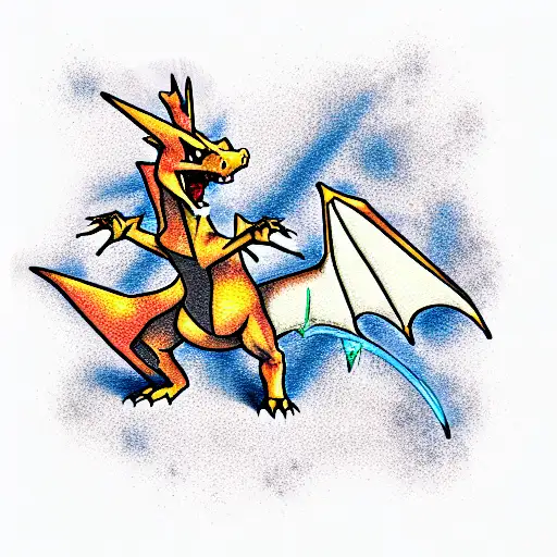 Charizard tattoo design idea