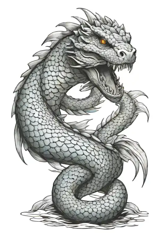 Jormungandr tattoo design idea