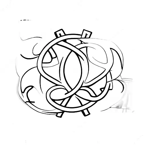 wine glass ampersand  tattoo design idea