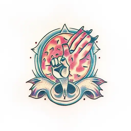 TATTOO Wolf and roses neotraditional hand tattoo  BOBBYROTTENCOM