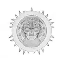 Sol azteca tattoo design idea