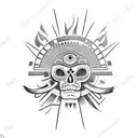 Sol azteca tattoo design idea
