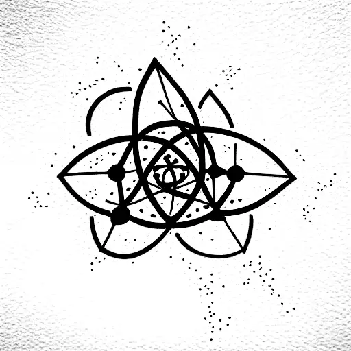 tatoo that includes chemistry, math, phisic, informatic and brain tattoo design idea