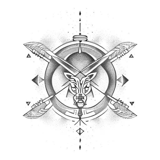 sagittarius, virgo and capricorn tattoo design idea
