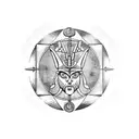 sagittarius, virgo and capricorn tattoo design idea