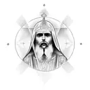 orthodox Jesus shoulder piece tattoo design idea