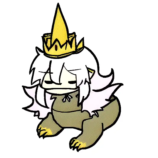 small dragon and a kings crown tattoo design idea