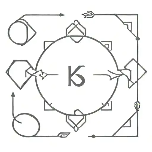 karma symbol tattoo design idea