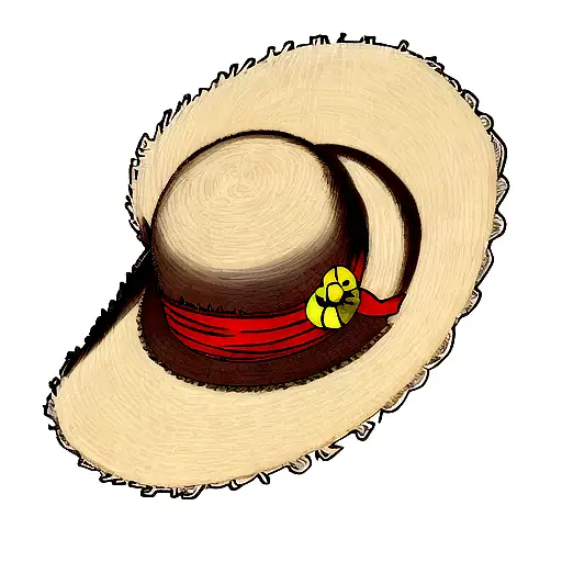 luffy straw hat  tattoo design idea