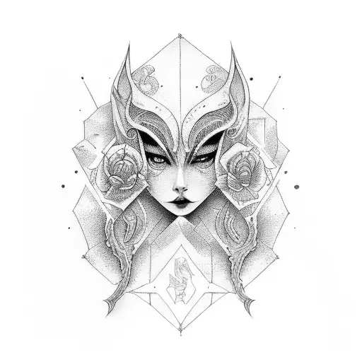 lilith com asas  tattoo design idea