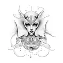 lilith com asas  tattoo design idea