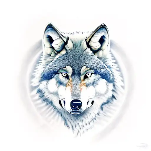 wolf of the forest  tattoo design idea