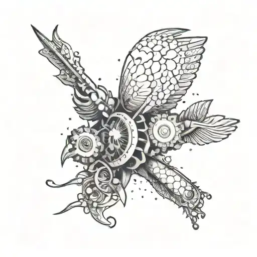 Create a 10 cm x 10 cm black ink tattoo design celebrating PRIMA REISEN's achievement. Feature "PRIMA REISEN" prominent  tattoo design idea