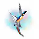 Swallow Bird tattoo design idea