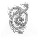 celtic dragon tattoo design idea