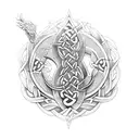 celtic dragon tattoo design idea