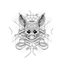 Bacon strip tattoo design idea