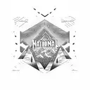 national park arrowhead tattoo design idea