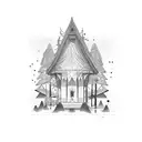 national park arrowhead tattoo design idea