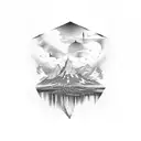 national park arrowhead tattoo design idea