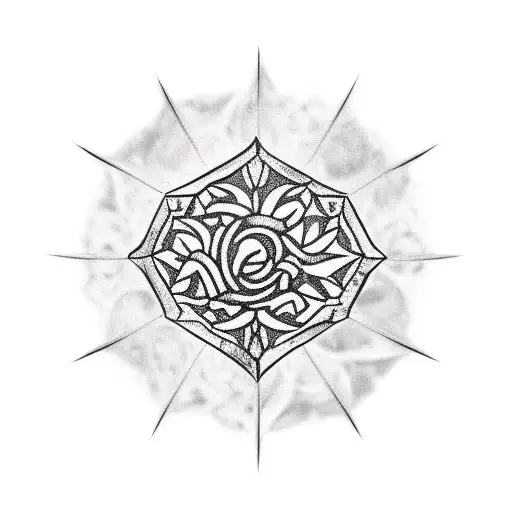 thorns necklace with cross wrapped around arm tattoo design idea