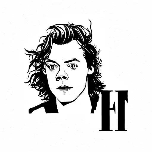 Harry styles, Friends the tv show and Harry Potter tattoo design idea