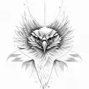 wedge tail eagle tattoo design idea