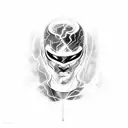 black lightning tattoo design idea