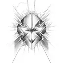 black lightning tattoo design idea