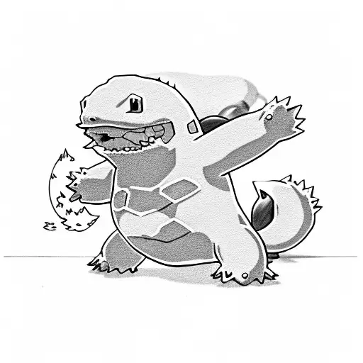 bart Simpson squirtle snorlax itachi giyu bender tattoo design idea