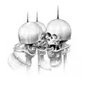 triplet tattoo design idea